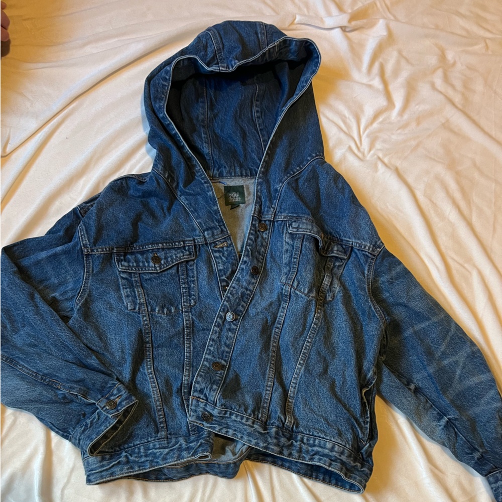 wild fable Blue Hooded Kids Denim Jacket